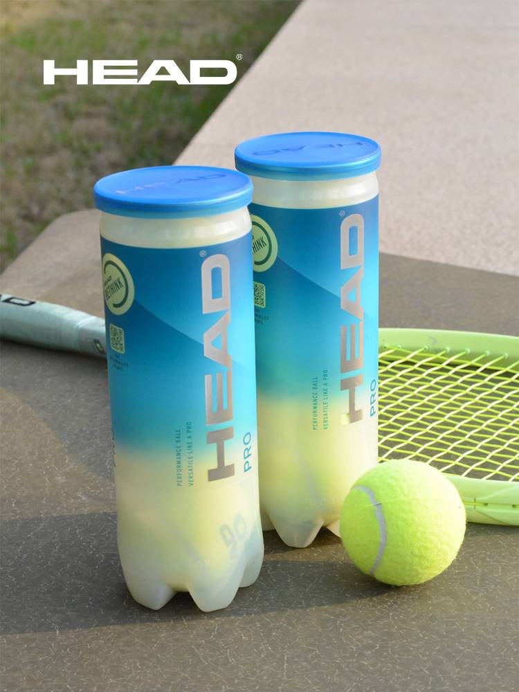 2024 new product Head Hede Team practice training wear -resistant cylinder loading tennis 4 -grain PRO professional competition tennis