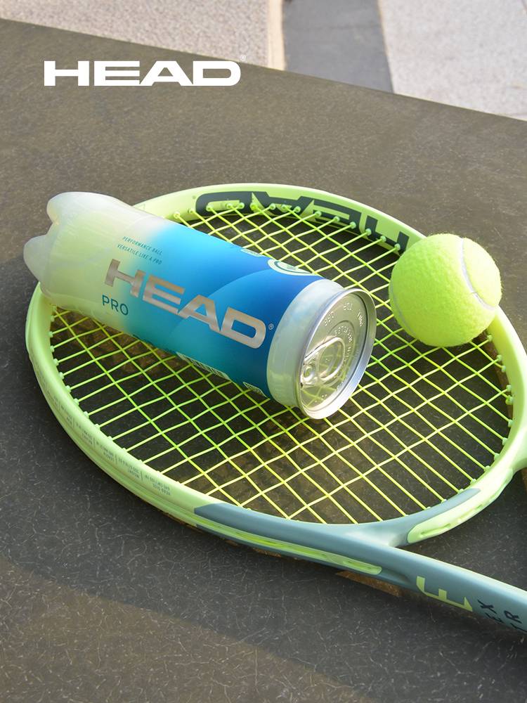 2024 new product Head Hede Team practice training wear -resistant cylinder loading tennis 4 -grain PRO professional competition tennis