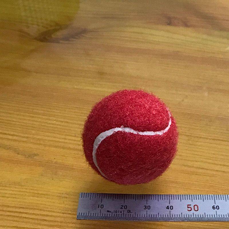 4CM RED TENNIS BALL