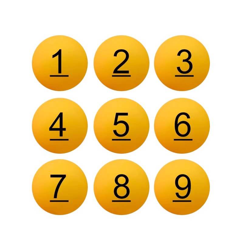 Orange Yellow No. 1-100 (with the line)