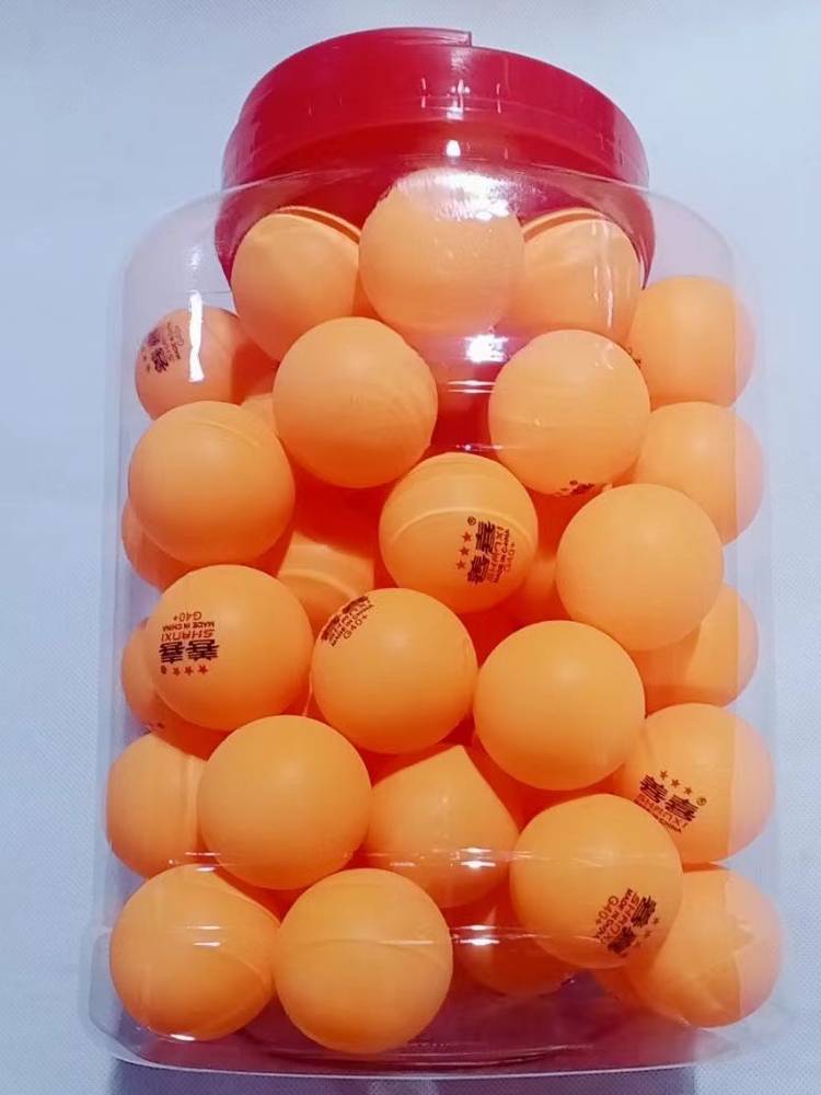 Shanxi brand table tennis Samsung 40+ new material training PPQ barrel ping -pong practice ball orange white elasticity
