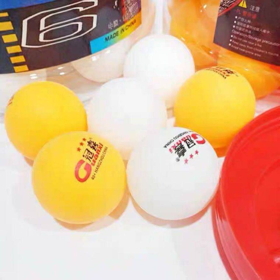 Guanxi Samsung 40+MM table tennis beginner with student school training 60 yellow white white