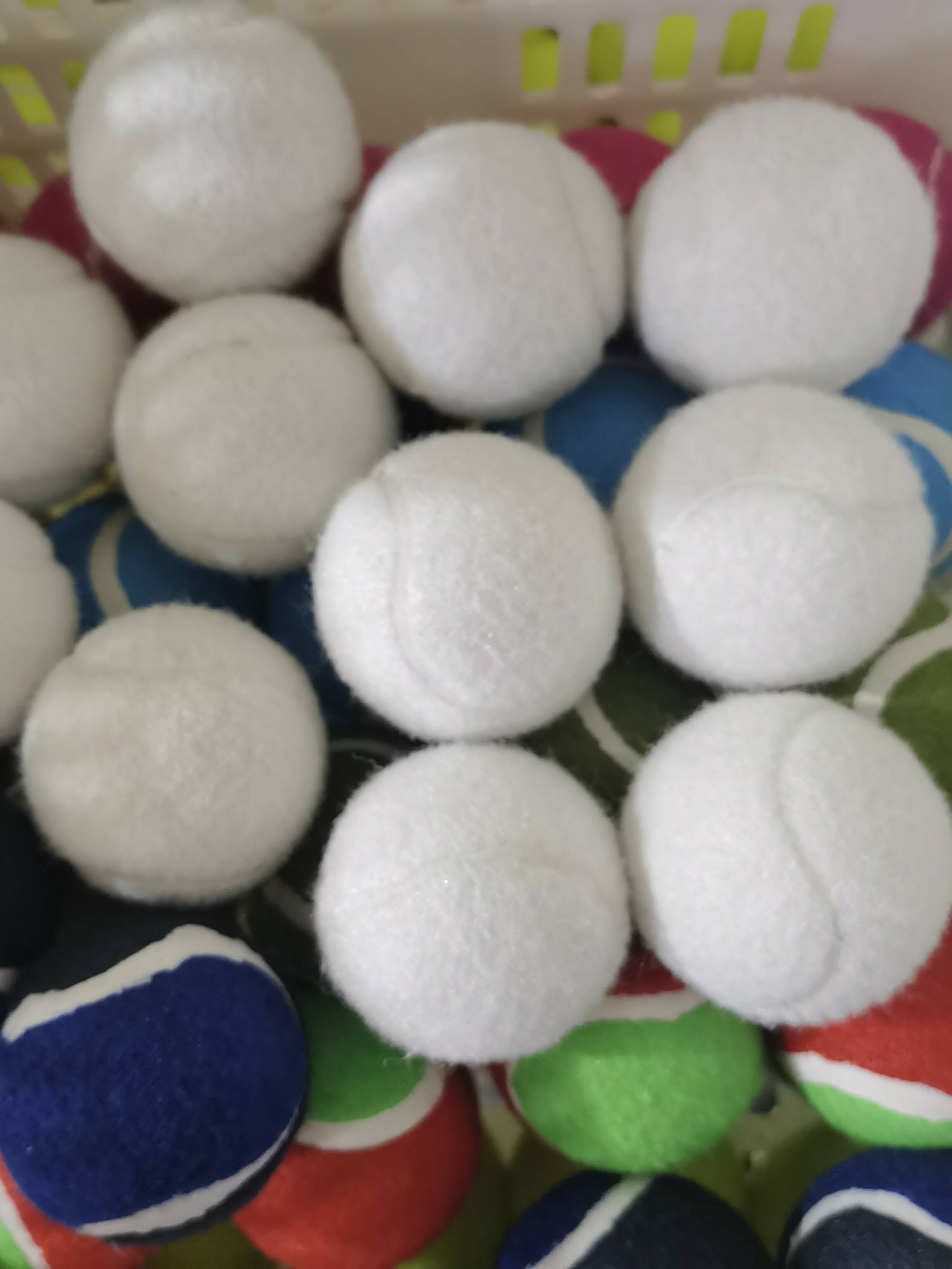 White tennis professional training Beginning the kick machine with white tennis custom LOGO tennis activity to display the ball