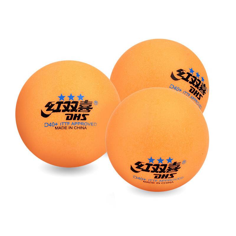 Red Shuangxi (DHS) Table Tennis Top 40+ New Materials There are 10 yellow Samsung Balls in the Ball Ball
