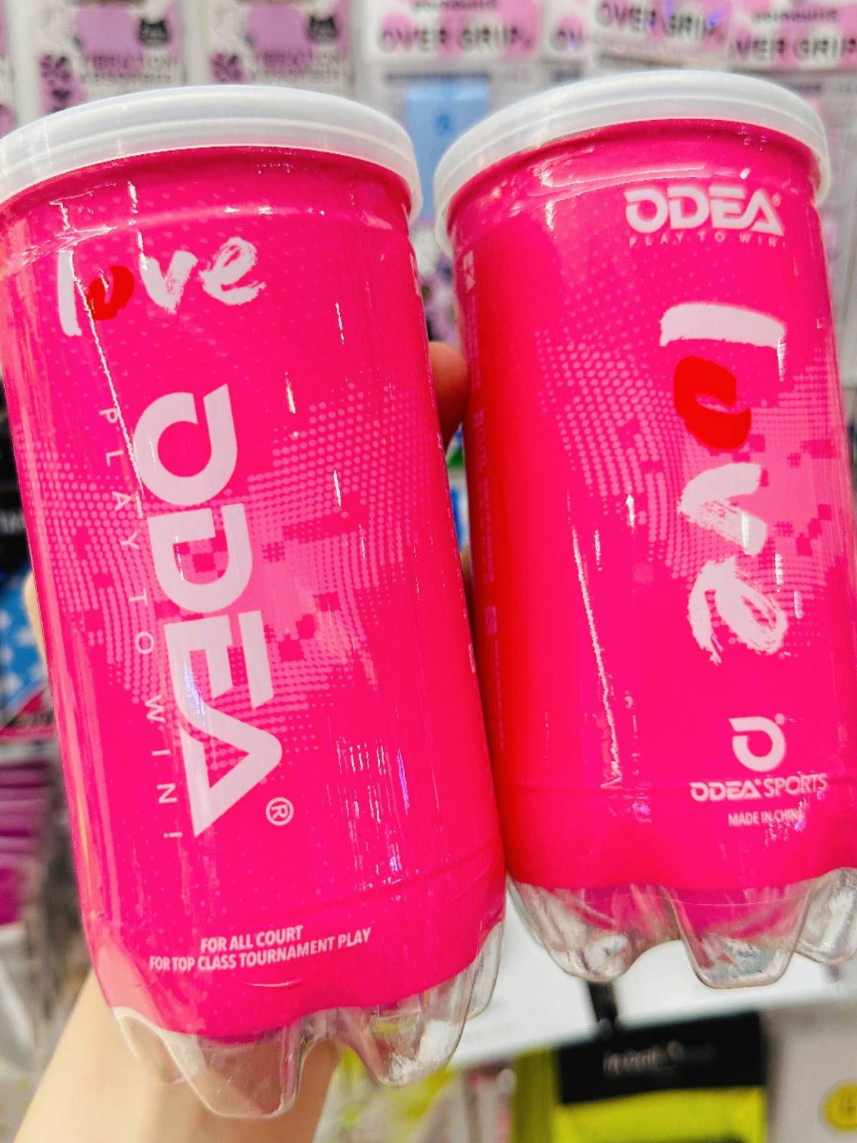 ODEAR ODER Tennis High Bullet Powder Plove Porn Valentine's Day Custom Couple LOVE Primary Special Special Training ball