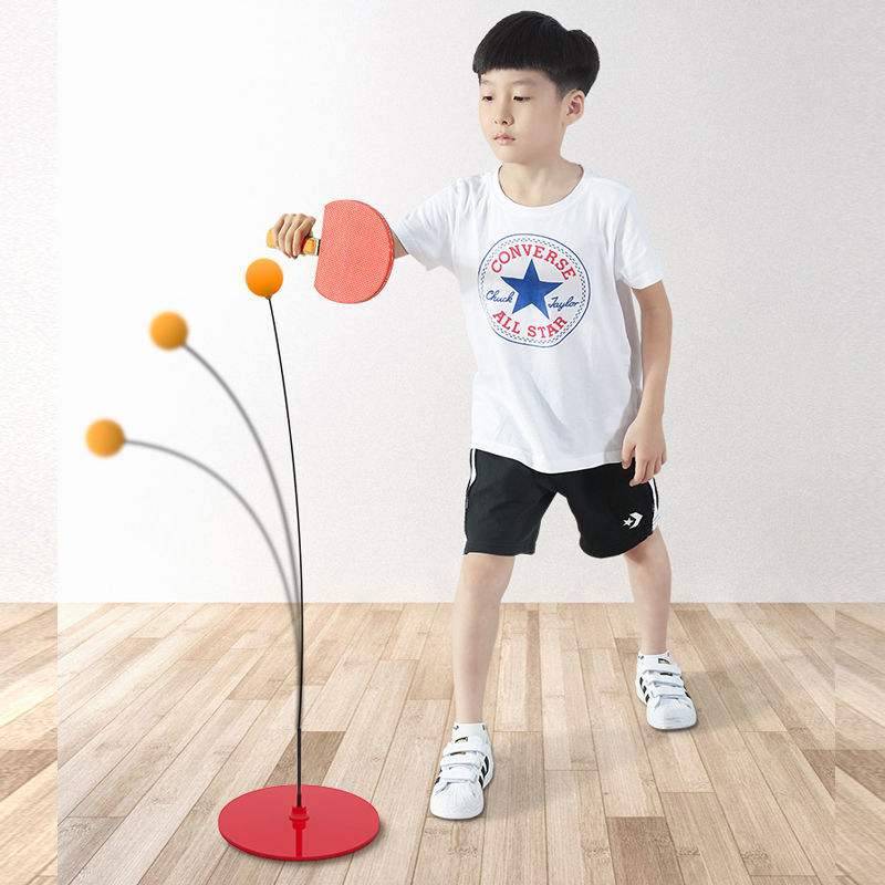 Metal table tennis training device hot -selling domestic self -training elastic soft shaft children's parent -child single player