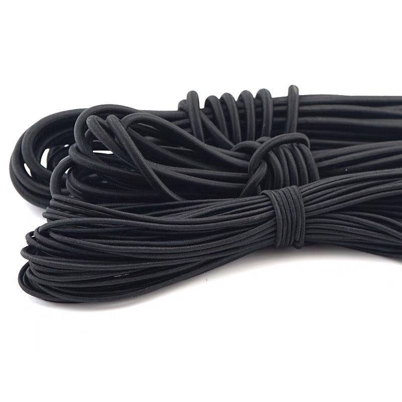 Tennis rubber band fitness ball elastic rope throwing ball spare line replace rope extended bleeding black round loose tights