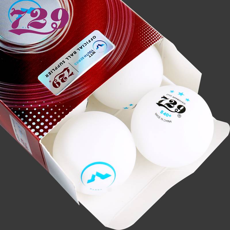 New 2023 friendship table tennis three -star S40+game for troops seamless balls new materials 3 stars 40