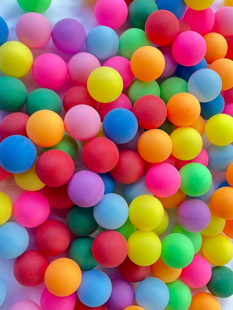 Wordless table tennis handicraft ball color table tennis activity game playground entertainment spray player parent -child