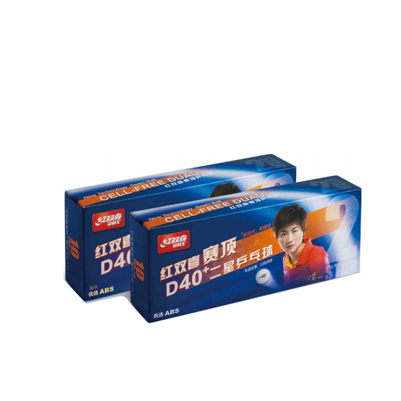 Red Double Happy Table Tennis New Materials Top D40+3 -Star Game WTT Red Double Happiness Training Soldier Ball