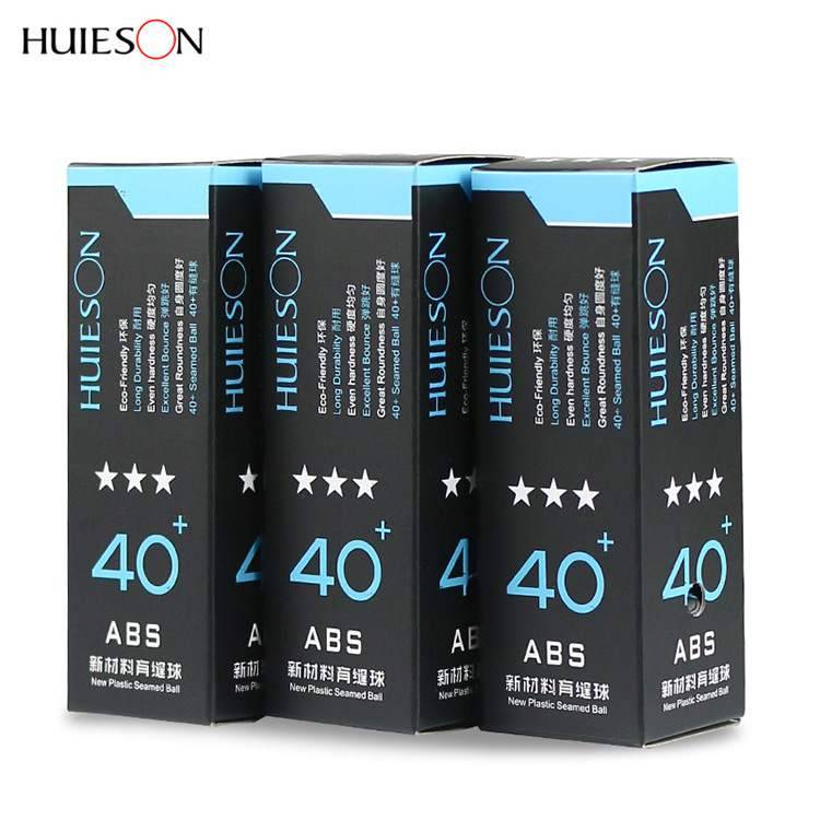 Huisheng New Materials ABS Sanxing Table Tennis 3 Box Professional Training Competition Balls can be printed on LOGO