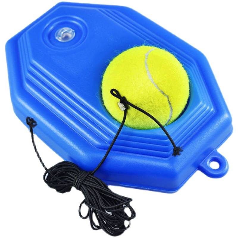 Tennis trainer base single player back to elastic band rope fixed exercise junior scholar tennis belt kit