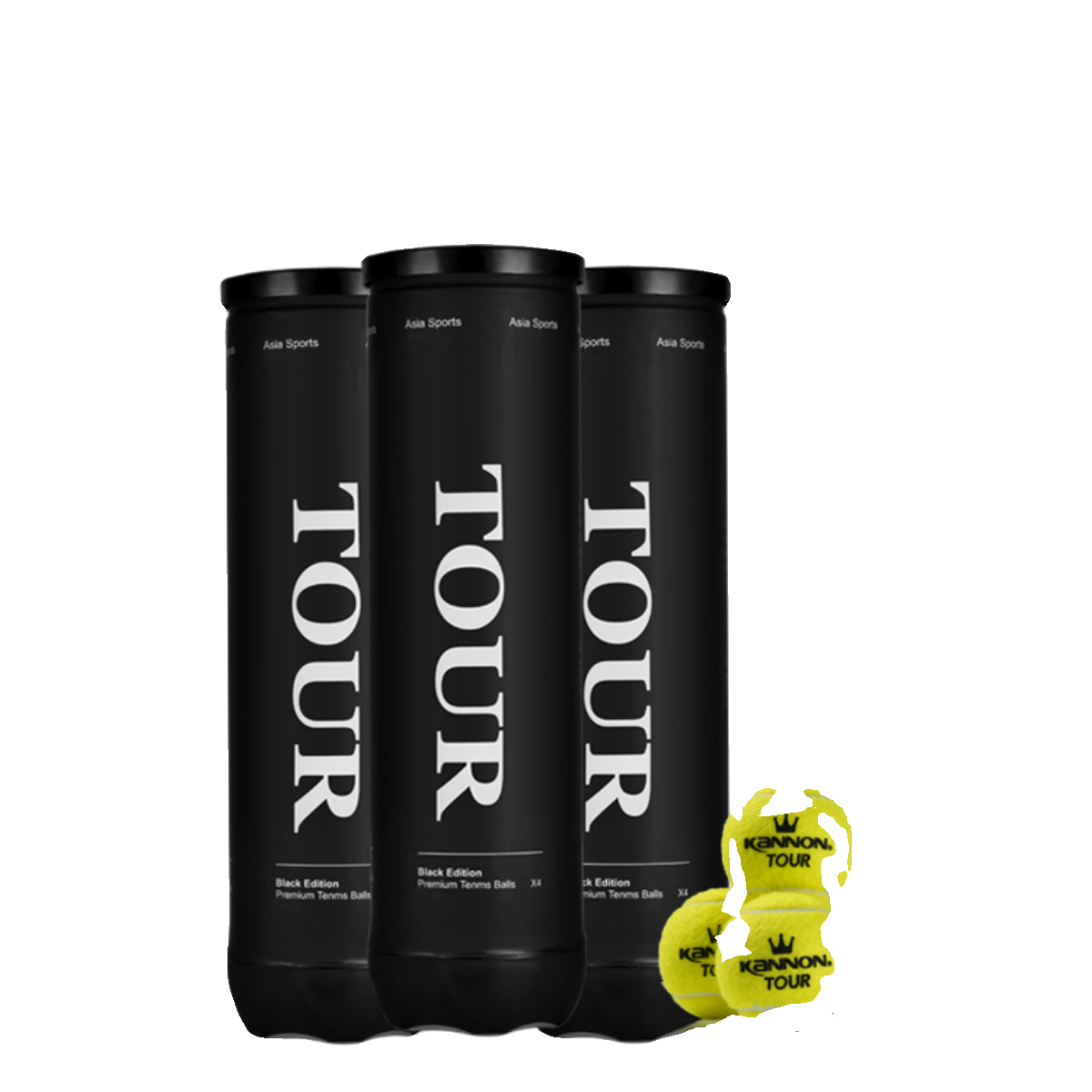 Kanon Kanglong Crown Tennis Black Ten Tour Tour Golden Crown Professional Patterning wear -resistant high elastic game ball training ball