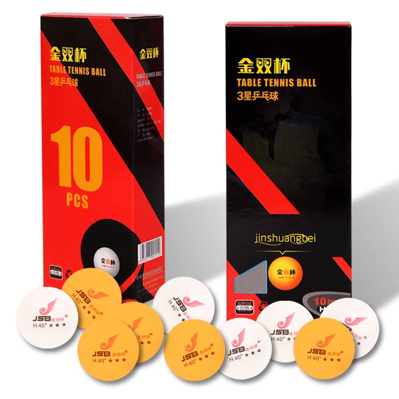  table tennis three -star new material 40+ table tennis training for amateur entertainment entertainment, yellow white