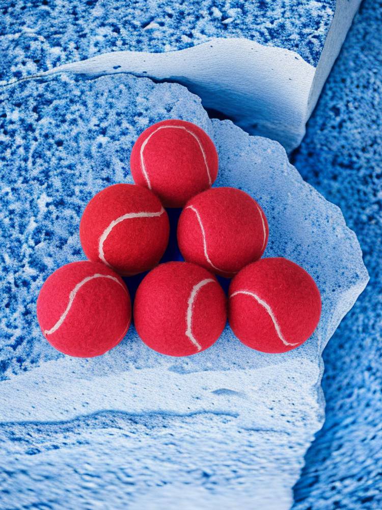 60 cm bounce red tennis color tennis pet tennis laundry massage Teddy Corgi tennis
