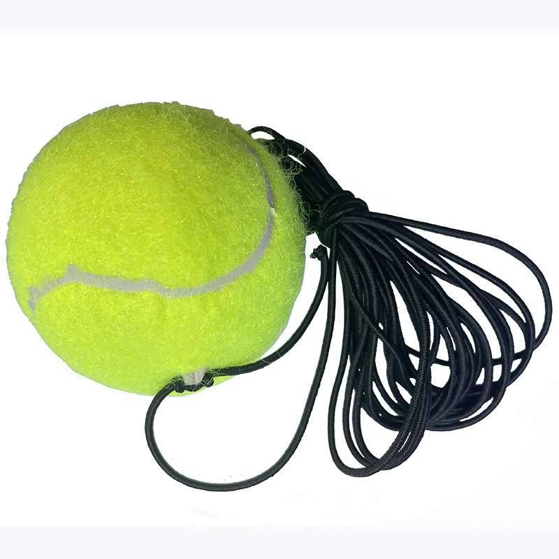Outdoor sports trend high elastic rubber single training device comes with skipping rope and stretch tennis three -ball set