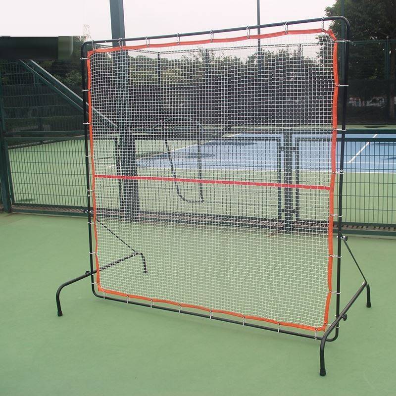Portable tennis training net wall rebound network single practice can move the exercise wall servers tactical board