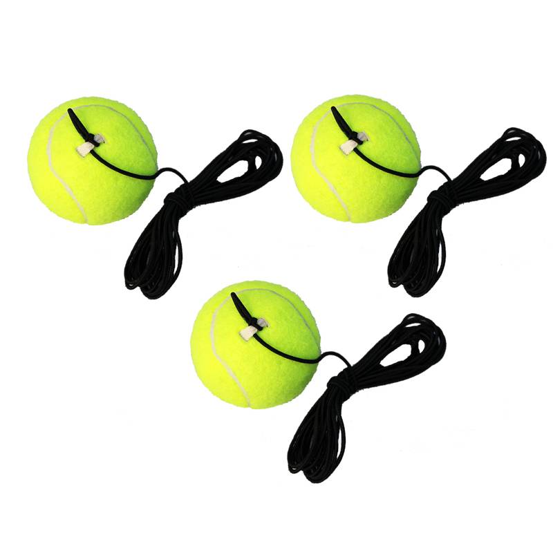 3 tennis balls with rope