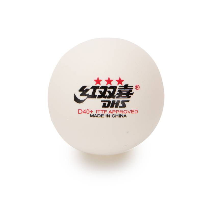 Red Double Happiness Top White Samsung 40mm+Table Tennis (Ten Installations) Sets ABS with a sewing training ball