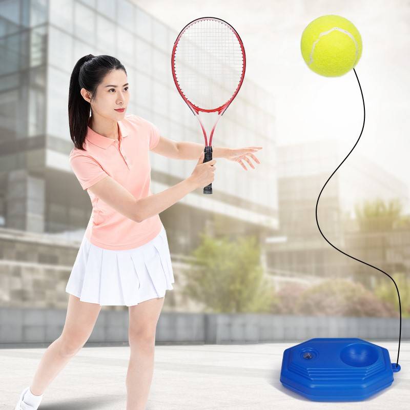 Tennis training device single person I playback bombs single single self -training artifact double fixed tennis racket children's elasticity