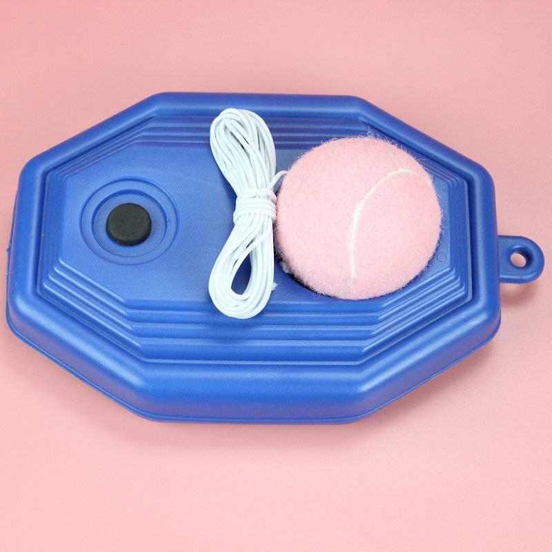 Pink tennis single practice ball single beginner set with line rebound training device men's singles majors professional