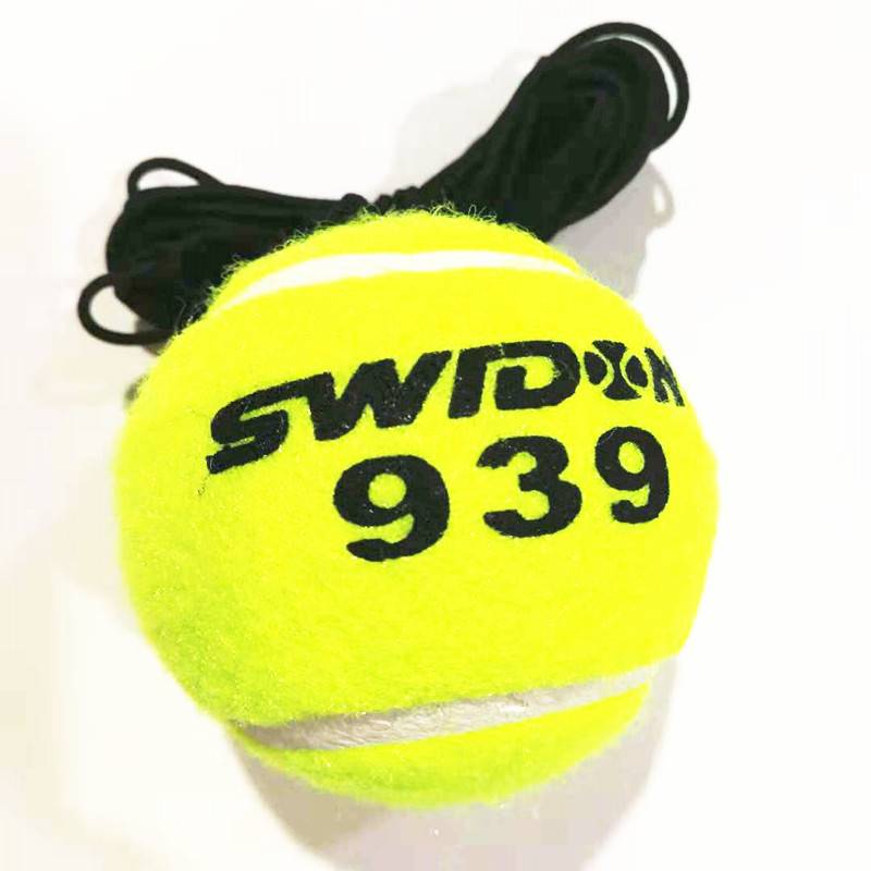 Train in tennis with ropes, with a rough-wire rope to play tennis with new hands, with single tennis