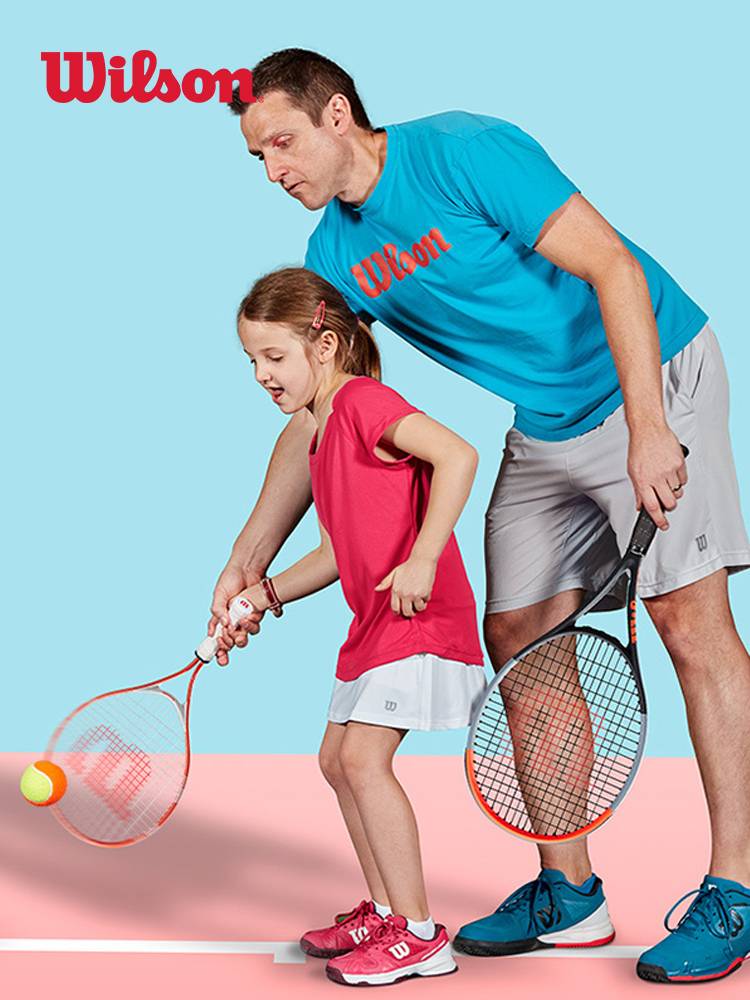 Wilson Wilsheng Children's Tennis Junior Primary School Primary School Low Slow Slow Training Orange Green Little Yellow People's Co -branded Tennis