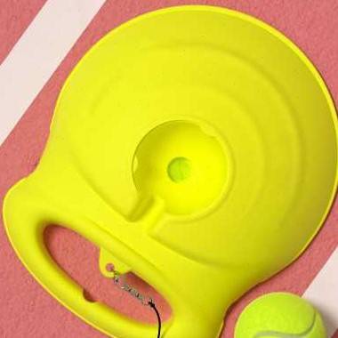 Tennis with rope training device single playback professional fixed high -elastic band line practice ball base game