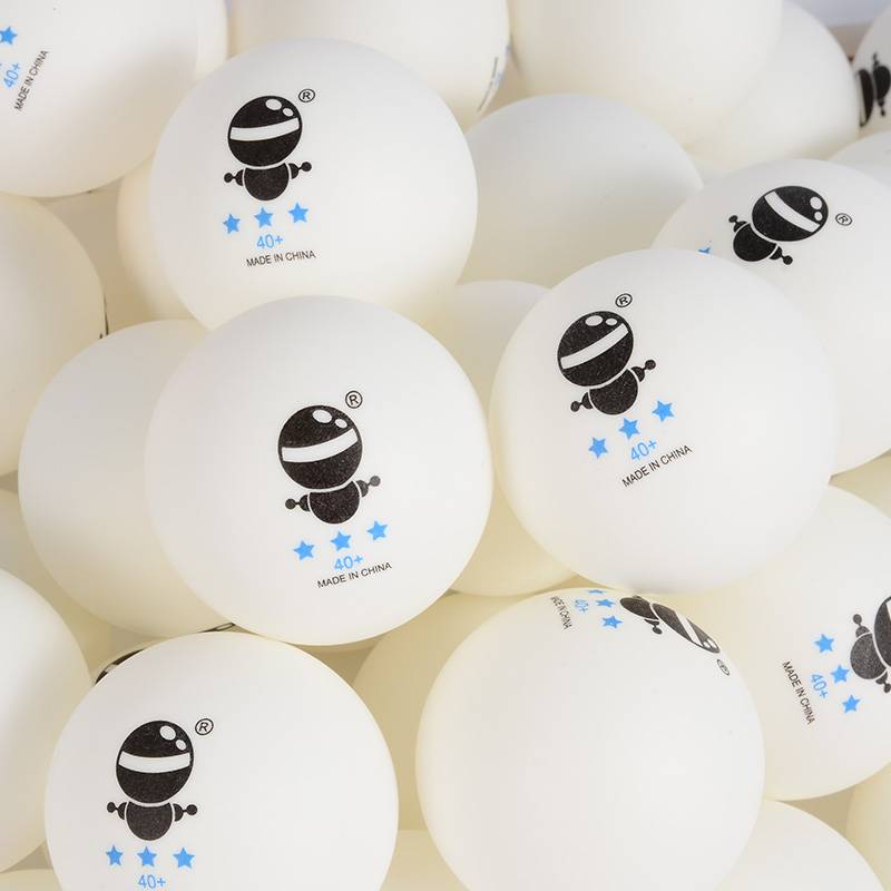 Left table tennis right pong three -star table tennis multi -ball training competition for new materials 40+ playing white and yellow soldiers