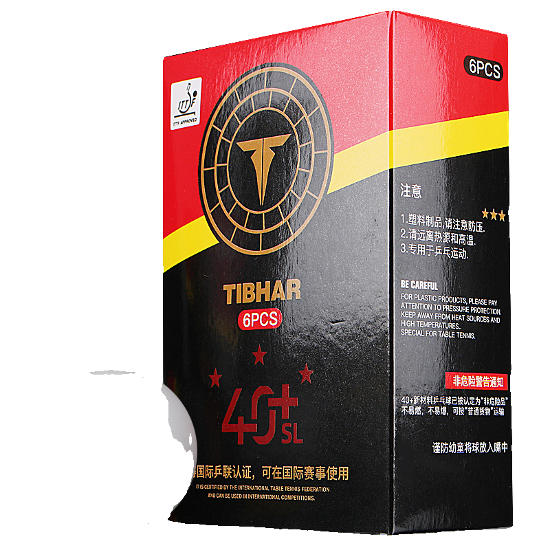 Tibhar upright Sanxin New Materials 40+ Table Tennis Professional Training Competition 3 -star seamless game ball
