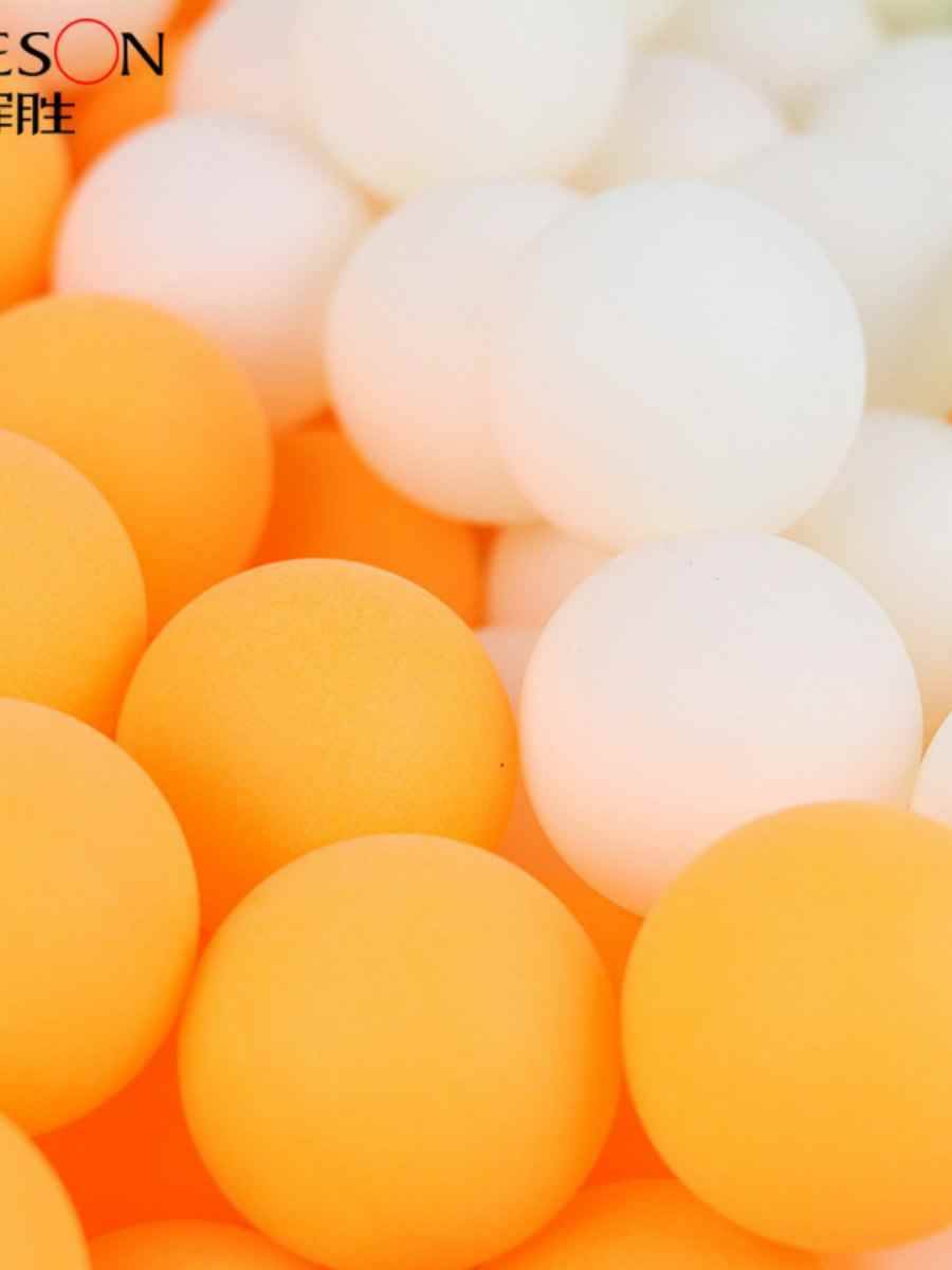 Factory direct selling new materials+table tennis flame retardant training competition high elastic bulk balls can be printed