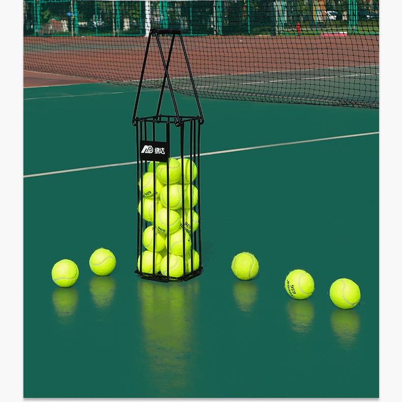 A thick and hard picker plus 10 tennis balls