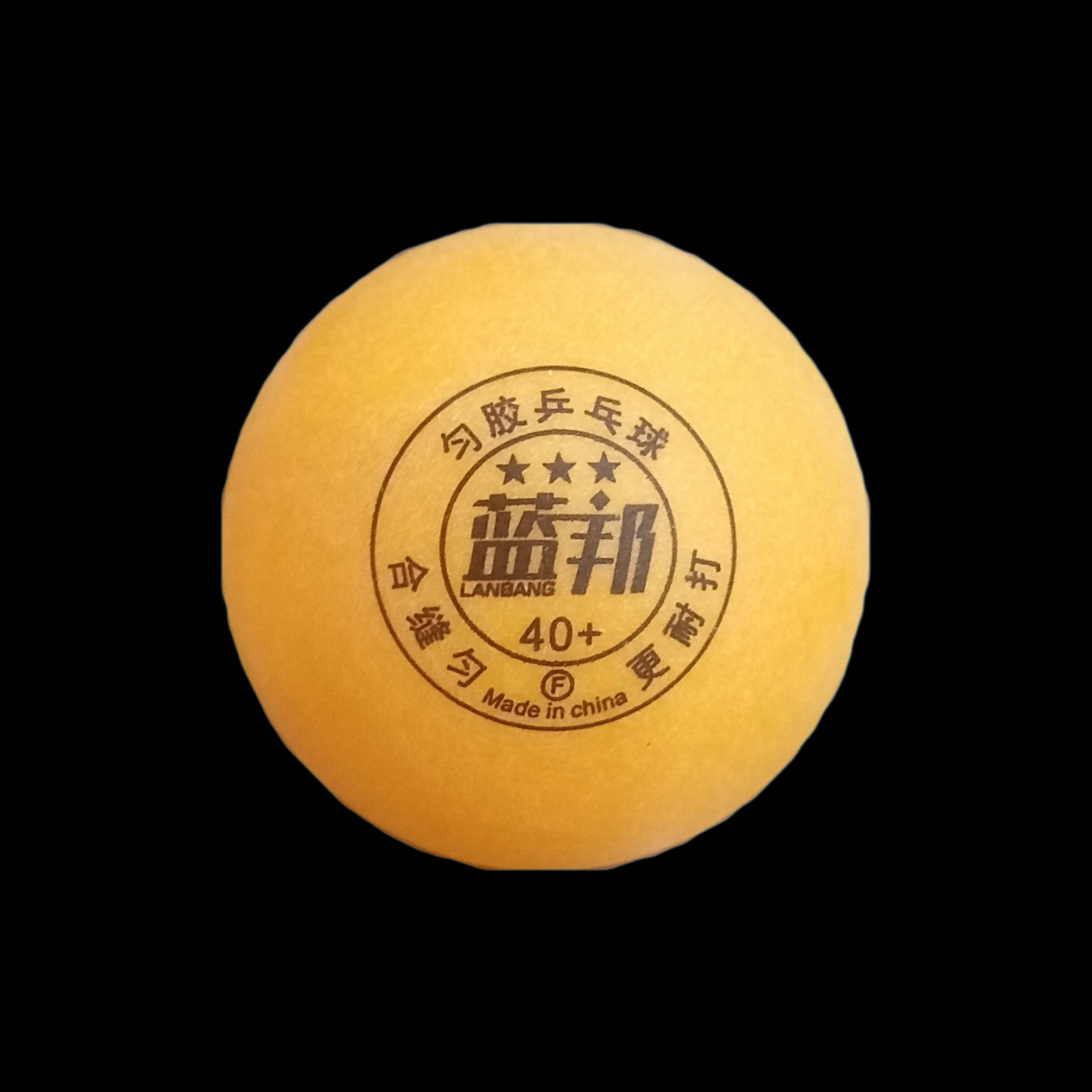 10 yellow table tennis