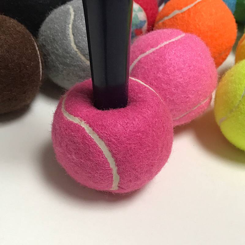 Four tennis crosses of purple red