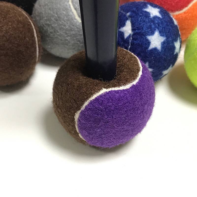 Brown with purple four tennis crosses