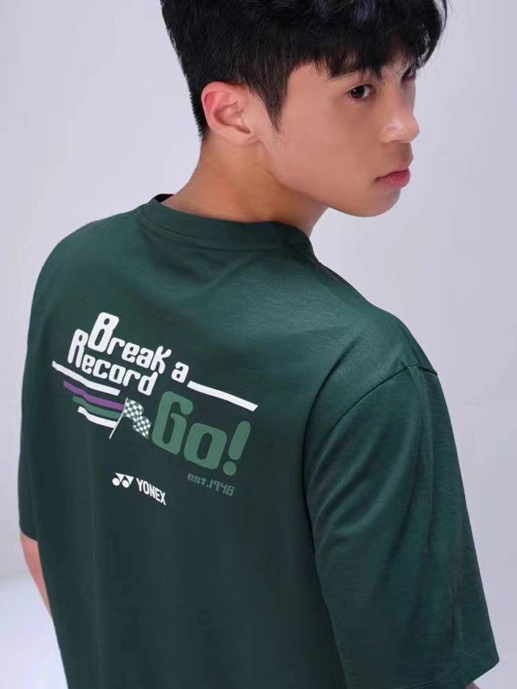 2024 new YY badminton suit Johnisian Korean men's and women's short -sleeved quick -drying training competition service customization