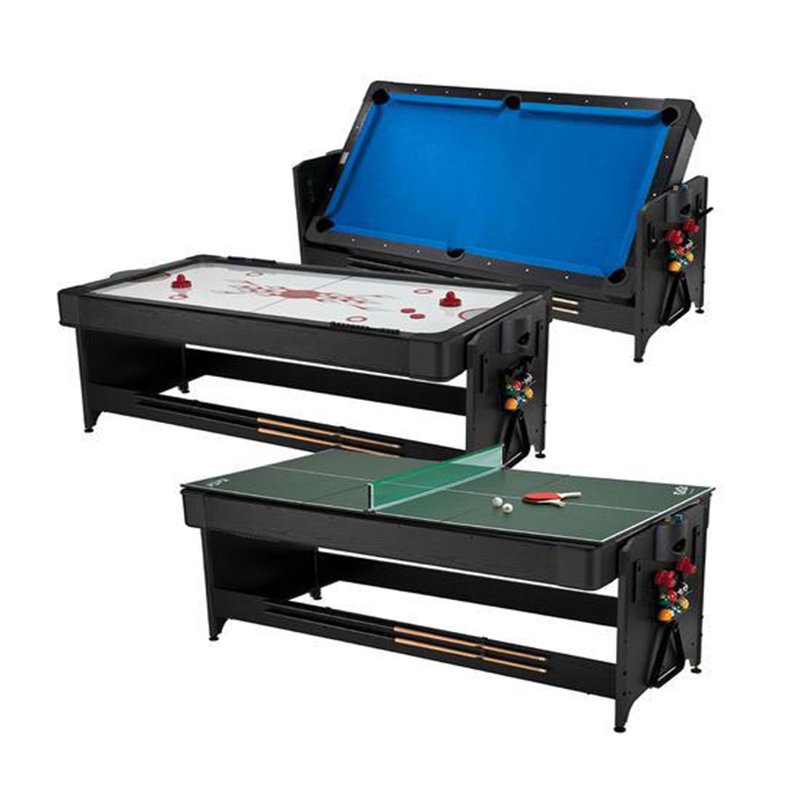 Cheap Price 4 in 1 Multi Game Billiard Table Indoor Sports 6ft with Pool / Ping Pong / Air Hockey / Dining Top Combo