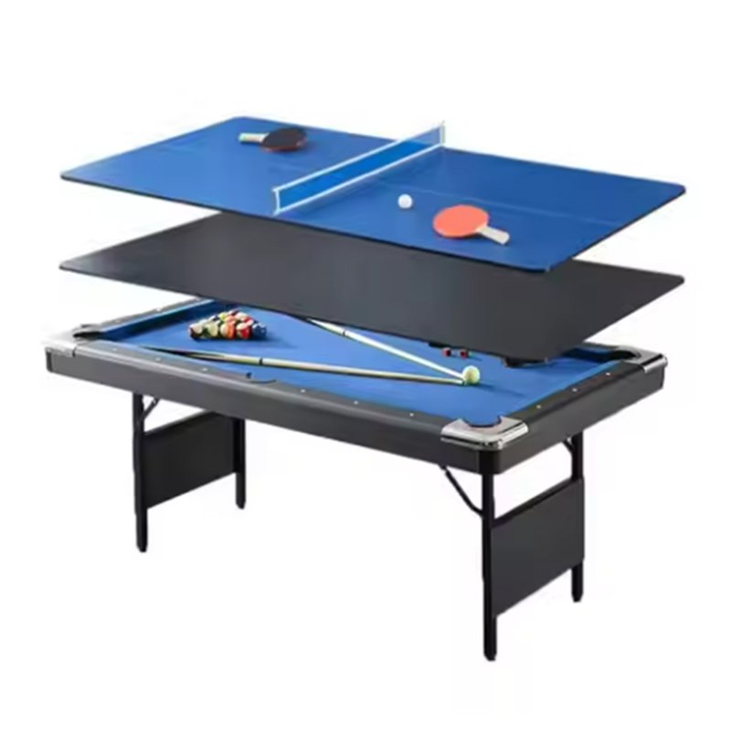 Cheap Price 4 in 1 Multi Game Billiard Table Indoor Sports 6ft with Pool / Ping Pong / Air Hockey / Dining Top Combo
