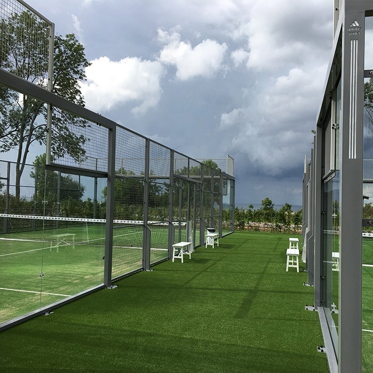 Factory Wholesale Custom Panoramic Paddle Tennis With Glass Carpet Padel Courts