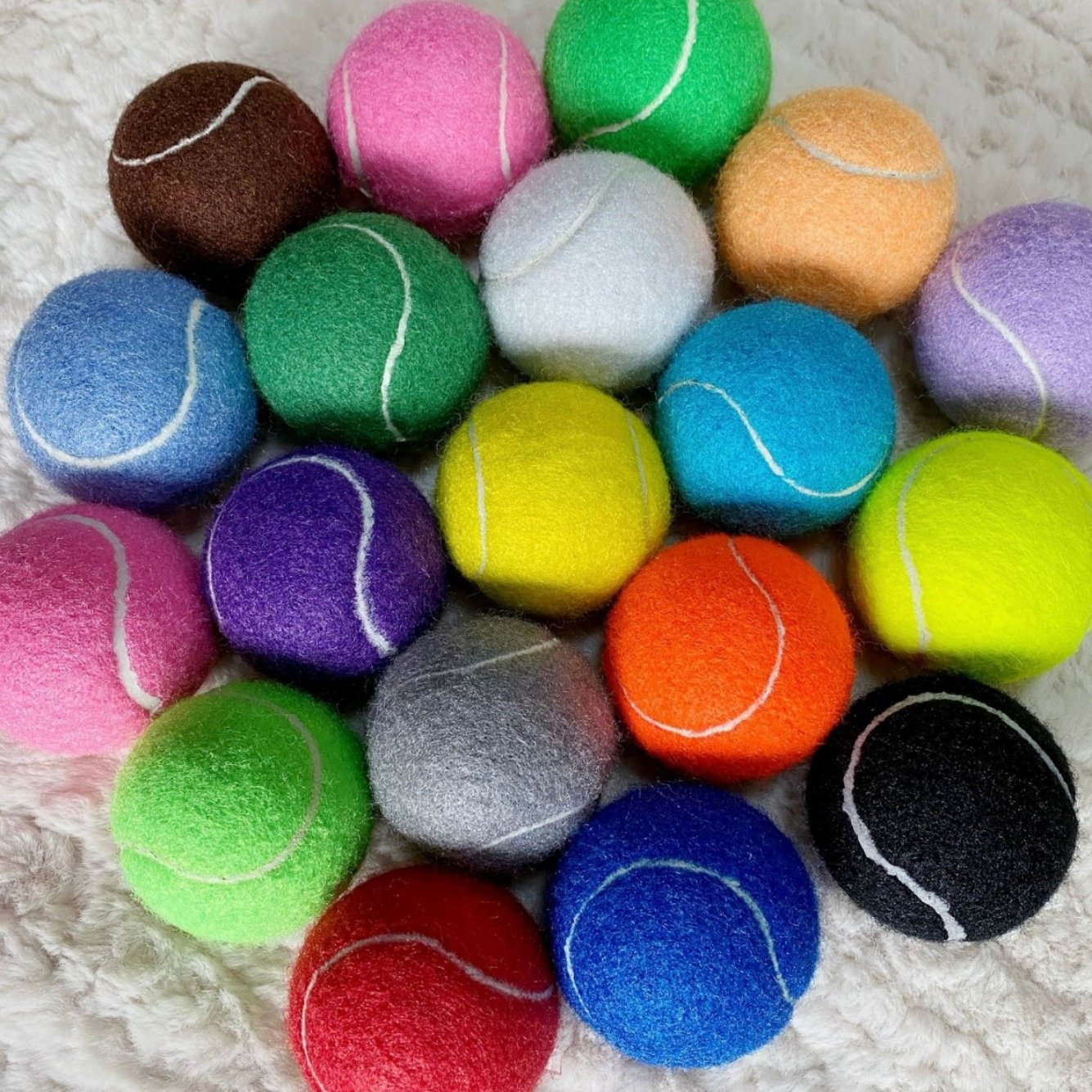 Customised Logo Pet Products Dog Rubber Tennis Balls Pet Interactive Toys Training Dog Toys