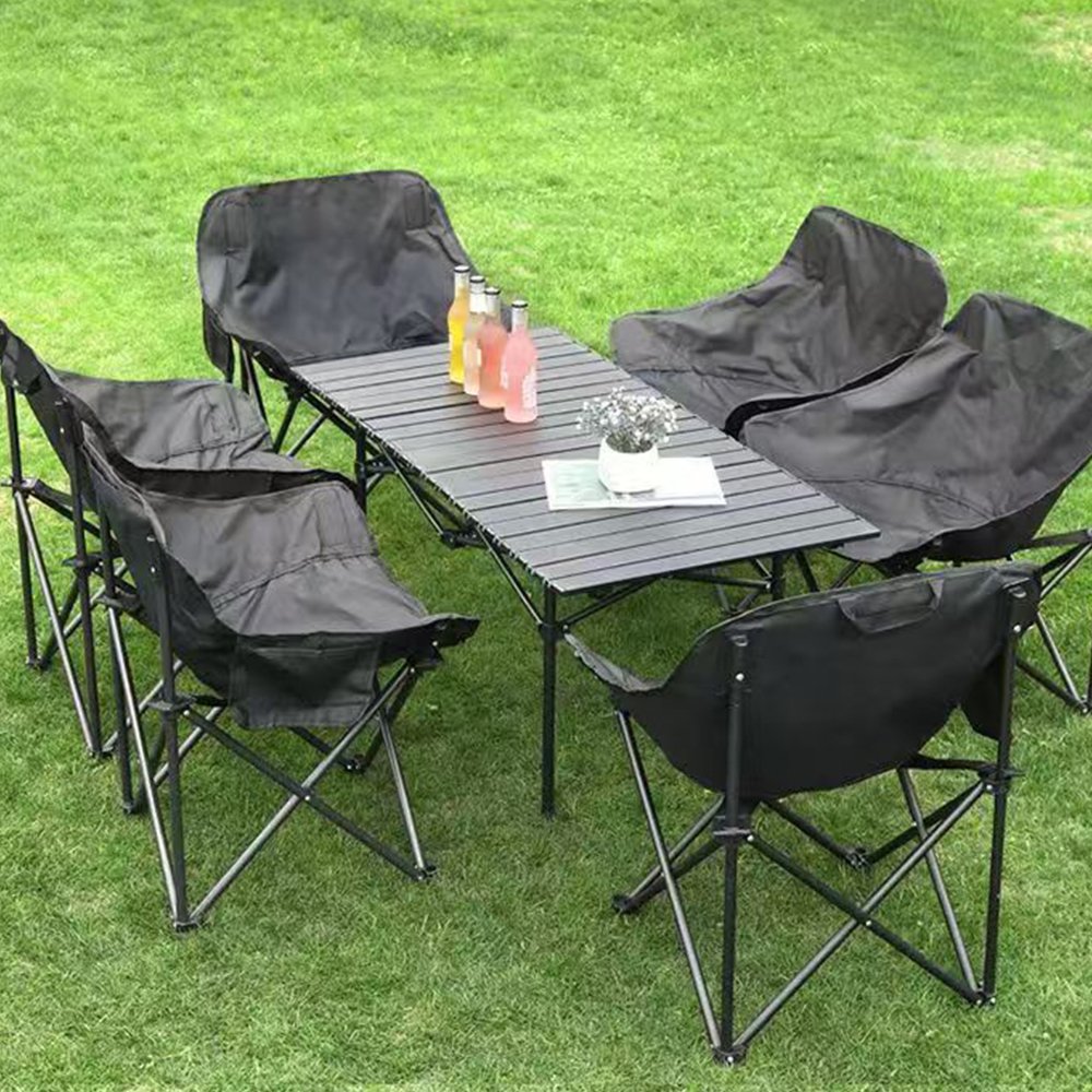 camp table portable folding outdoor table camping egg roll table metal folding
