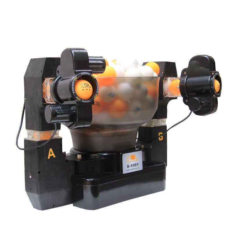HUIPANG S1001 Automatic table tennis serve robot Two service heads.Two exits.
