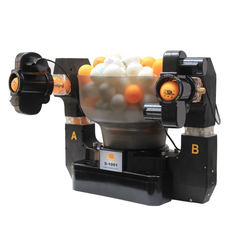 HUIPANG S1001 Automatic table tennis serve robot Two service heads.Two exits.