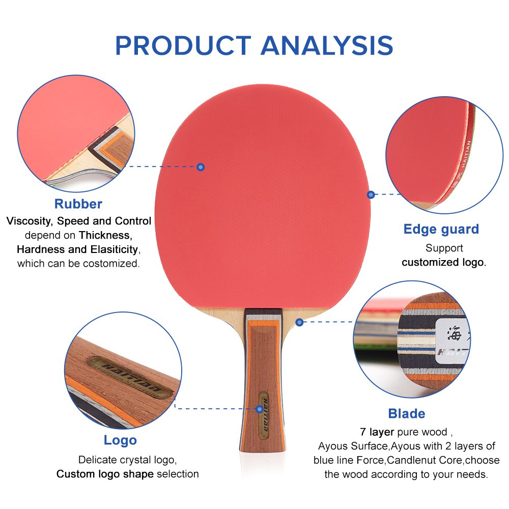 Double-Sided Reverse Tape Table Tennis Rackets High quality Professional Pingpong Paddle Table Tennis bats
