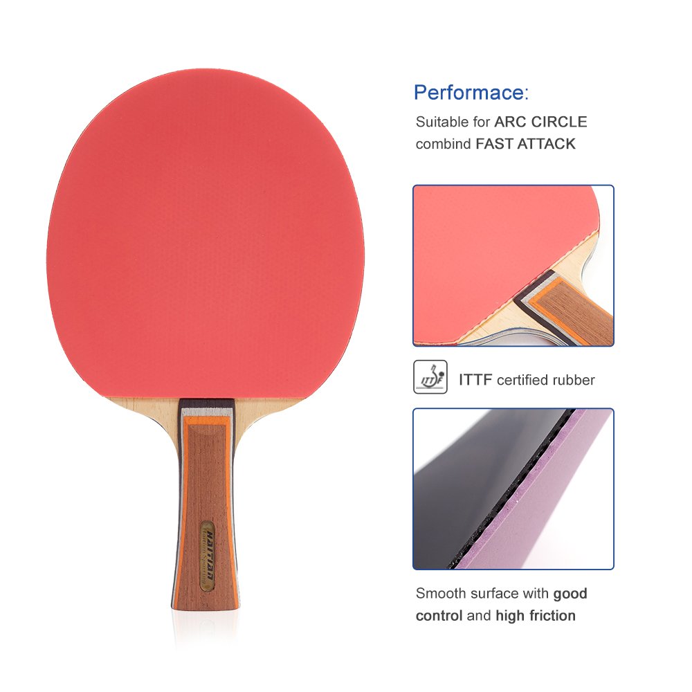 Double-Sided Reverse Tape Table Tennis Rackets High quality Professional Pingpong Paddle Table Tennis bats