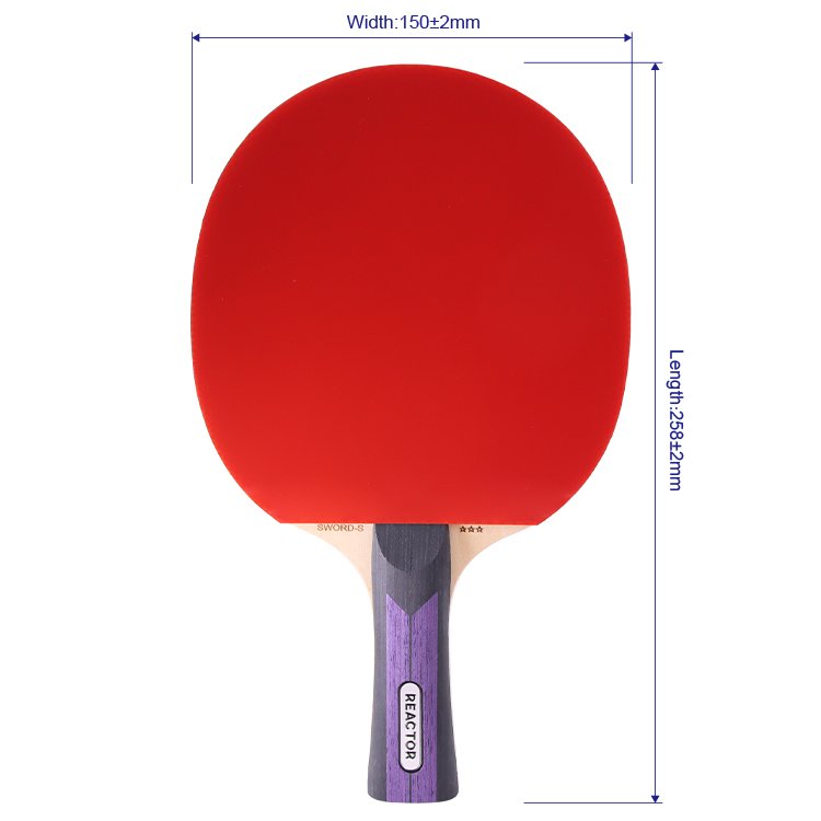 Portable Table Tennis Paddles Outdoor table tennis racket Control All-round suit for Middle-level player