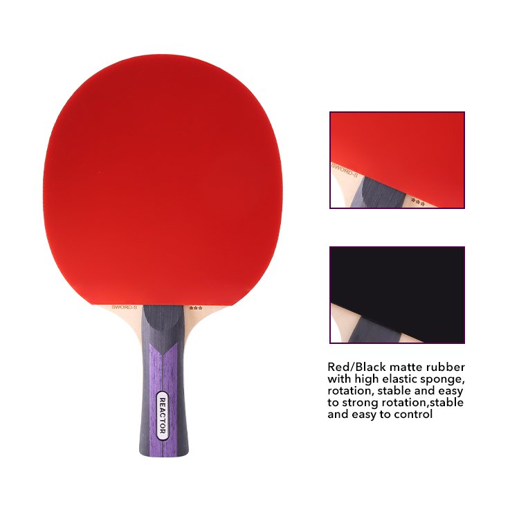 Portable Table Tennis Paddles Outdoor table tennis racket Control All-round suit for Middle-level player