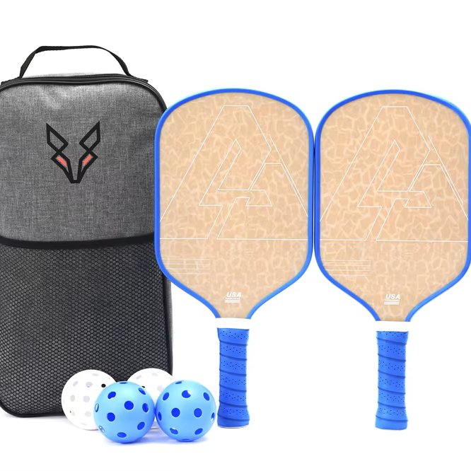 Glass fiber Pick racket 2-piece set with ball bag and ball Custom Thermoformed Racquets Outdoor Sports Pickleballs