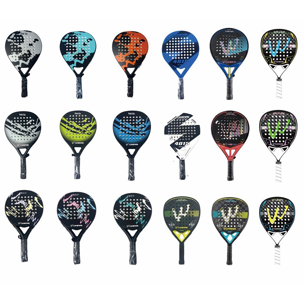 Top Sell Custom 3K 12K 18K Carbon Fiber tennis Paddle Racket Racchetta Pala De Eva Foam Raquet Raqueta Padel