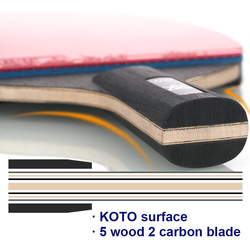 Customized table tennis bats ITTF approved rubber pro 100% ture carbon ping pong rackets Wholesale Racket Table Tennis
